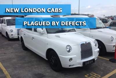 New fleet of London cabs plagued by defects