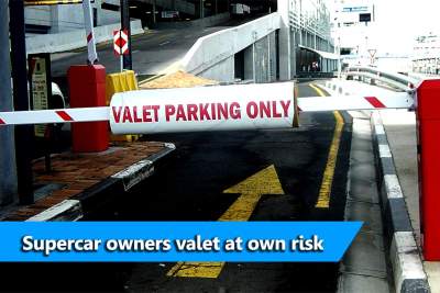 Supercar insurance does not cover valet