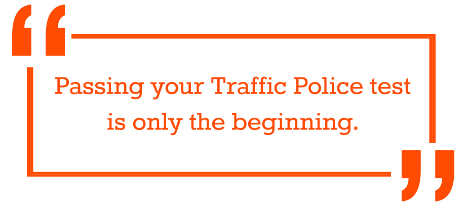Passing your traffic police test