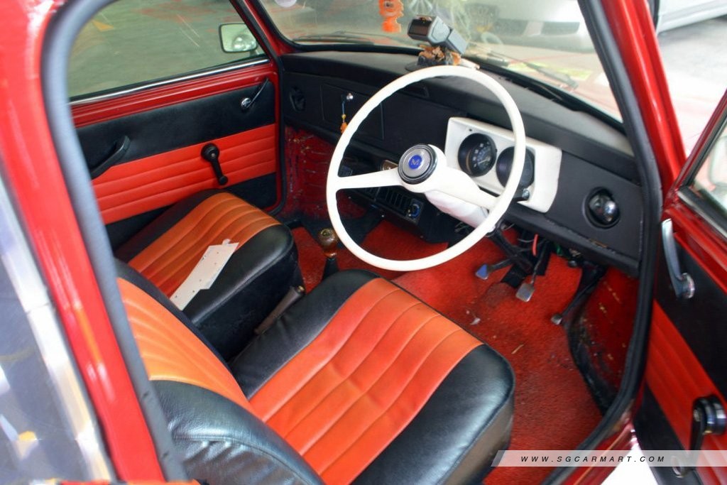Austin Mini inside