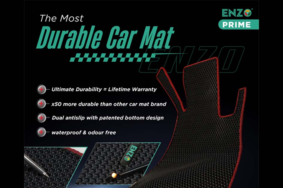 ENZO Prime Toyota C-HR Anti-Slip Waterproof Odourless Car Mat Set