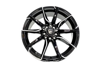 Raysclub JA-196 Metallic Black + Silver Rim