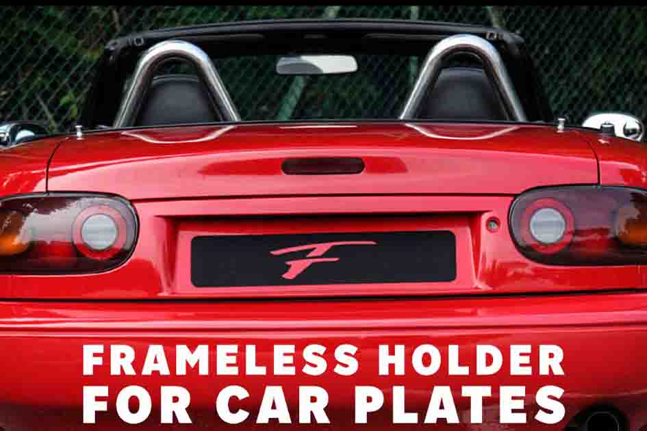 Flatee Frameless Car Plate Holder