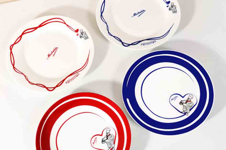 Michelin Vintage Dreams Porcelain Plates