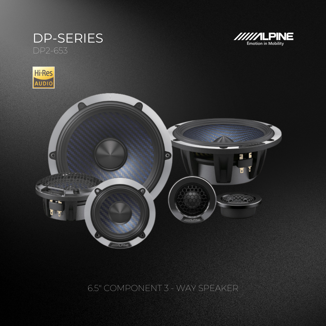 Alpine DP2-653 Component Speakers