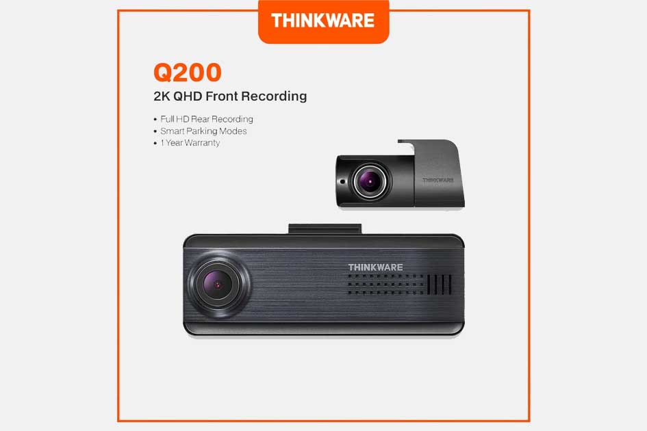 Thinkware Q200 2-Channel Full HD WiFi Car Camera