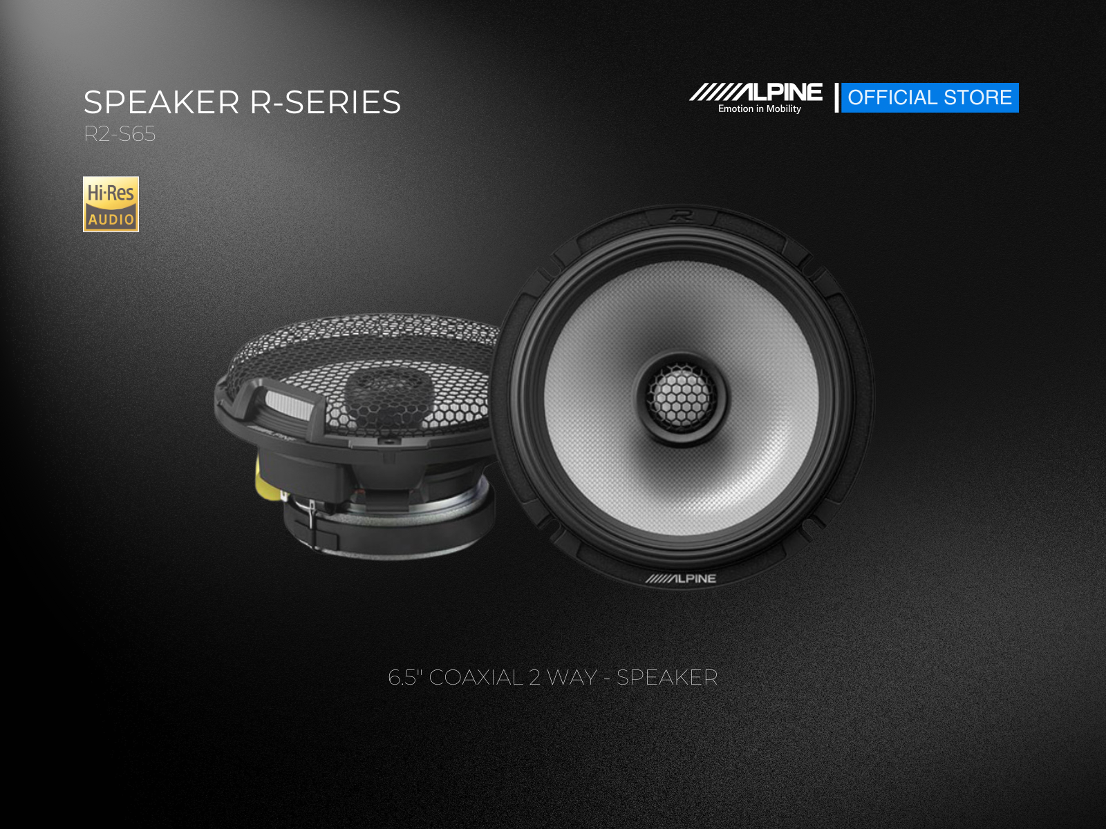 Alpine R2-S65 Coaxial Speakers