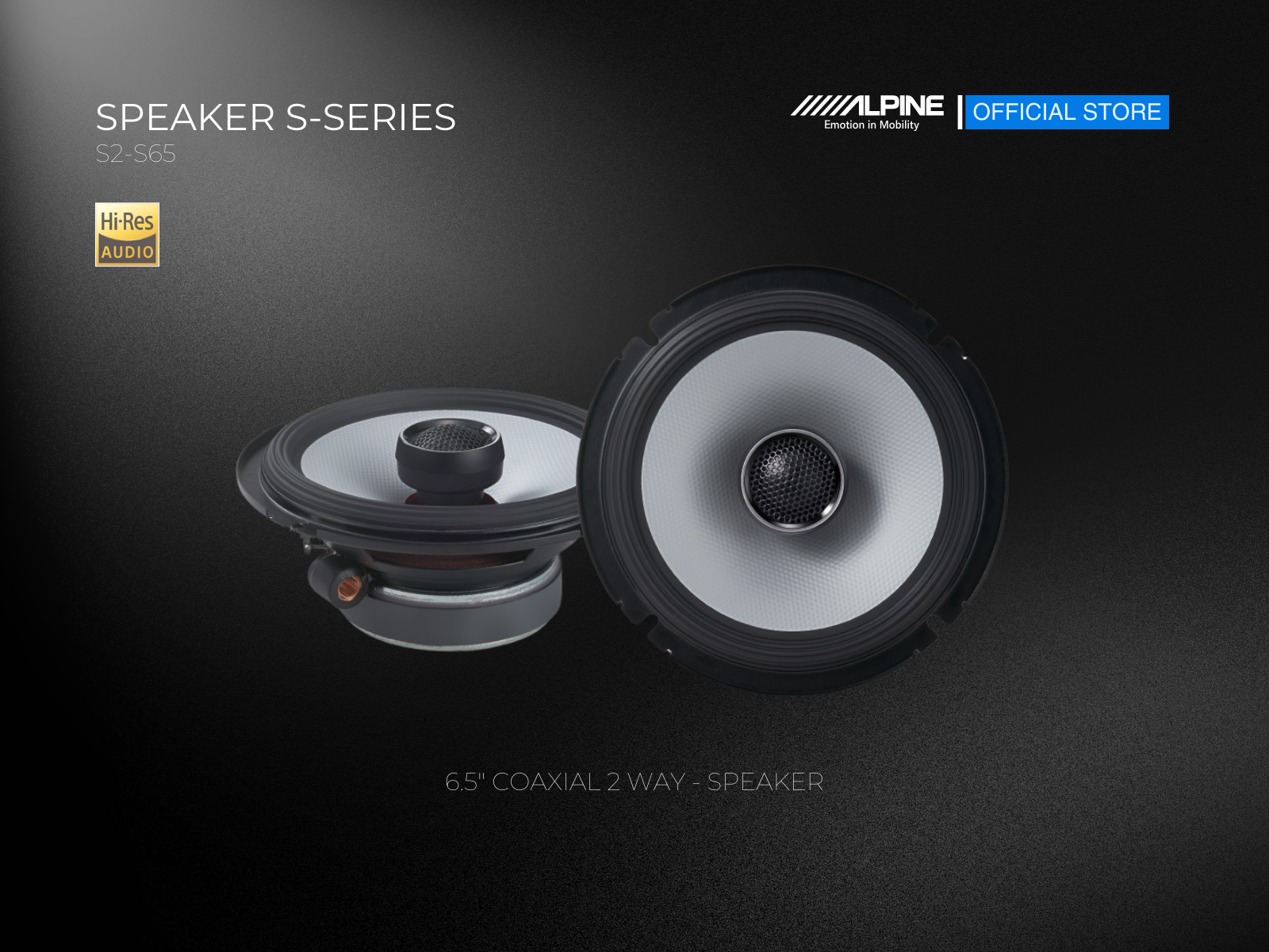 Alpine S2-S65 Coaxial Speakers