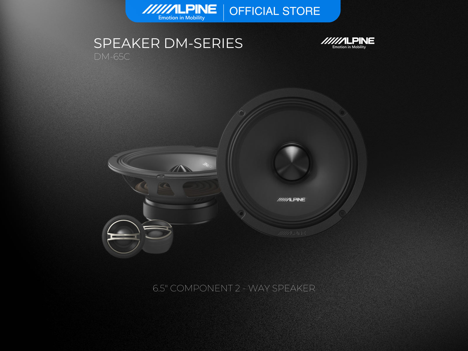 Alpine DM-65C Component Speakers