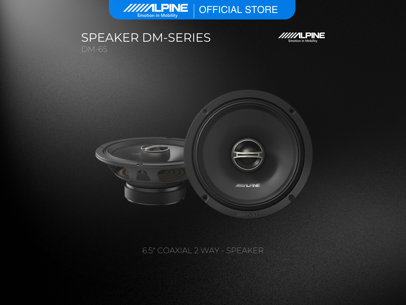 Alpine DM-65 Coaxial Speakers