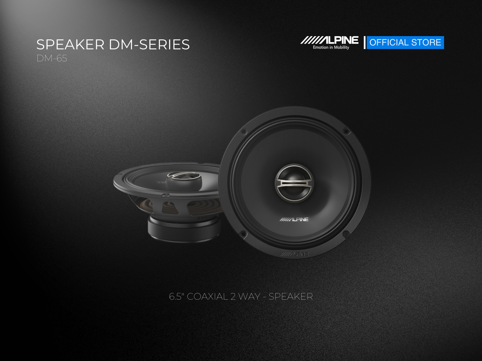 Alpine DM-65 Coaxial Speakers