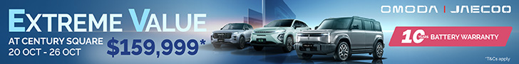 From $159,999 enjoy Extreme Value with Omoda & Jaecoo at Century Square!