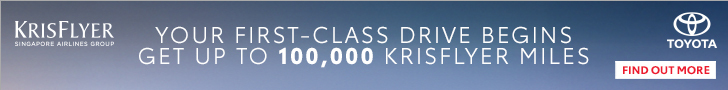 Enjoy Up to 100,000 KrisFlyer Miles When You Purchase a Toyota Luxury Hybrid